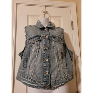 Distressed Torrid Denim Jacket
